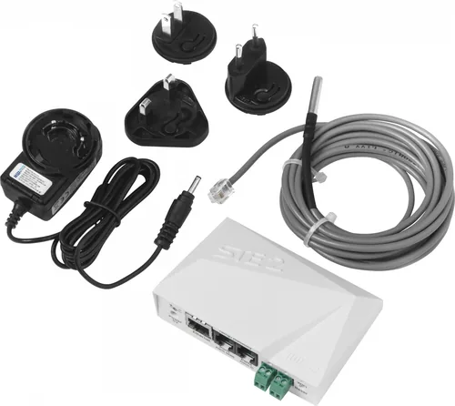 HWgroup Temperatur-Sensor SNMP, WLAN, PoE HWg-STE2-R2-Kit - Modultyp: Gateway-Modul - Schnittstellen: RJ-45 (LAN) - WLAN - Remote Zugriff Art: Ethernet - WLAN