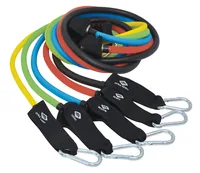 Schildkröt Fitness Fitnessband Expander Resistance Tube (5 pcs.) - Widerstand: Stark - Sehr stark - Mittel - Leicht - Extra leicht - Farbe: Mehrfarbig - Sportart: Fitness