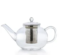 Creano Teekanne 1.2 l, Transparent - Material: Borosilikatglas - Detailfarbe: Transparent - Filtertyp: Edelstahlfilter - Fassungsvermögen: 1.2 l - Kompatible Kochfelder: Manuell - nicht für Kochfelder