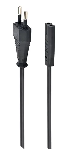 Gembird PC-184/2 power cable Black 1.8 m Power plug type C C8 coupler