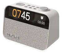 Pure Radiowecker Moment Weiss - Widerstandsfähigkeit: Keine Angabe - Radio Tuner: DAB+ - FM - Stromversorgung: Netzbetrieb - Detailfarbe: Weiss - Streaming Formate: Keine - Ausstattung: Display - Schlummerfunktion - Sleep-Timer - Weckfunktion