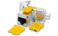 Wirewin Keystone-Modul Cat.6A STP Slim - Modultyp: Keystone - Anschluss Front: Buchse RJ-45 - Anschluss Rück: Klemmen - Medientyp: Netzwerk - Schirmung: Ja - Verpackungseinheit: 1 Stück