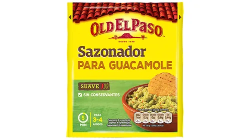 Old El Paso Guacamole Mix 20 g - Produkttyp: Gewürzmischungen - Nährwertangabe pro: 100 g - Energiegehalt (in kj): 1192 KJ - Energiegehalt (in kcal): 285 Kcal - Fett: 2.9 g - Gesättigte Fettsäuren: 0.6 g