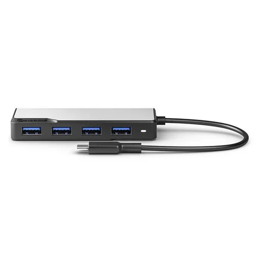 Alogic Fusion Swift USB-C 4-Port Hub Space Gray