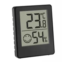 TFA Dostmann Thermo-/Hygrometer Digital 3er-Set - Anwendungsbereich: Temperatur-/Feuchtemessung - Typ: Thermo-/Hygrometer - Detailfarbe: Schwarz