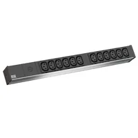 Bachmann 19 PDU 1HE 12xC13 2.0m C14 schwarz - Steckeranordnung: Quer - Steckerleisten Serie: BACHMANN PDU ALU - Steckerleisten Typ: 19 PDU - Steckertyp Eingang: C14 - Steckertyp Ausgang: C13 - Steckdosenanzahl: 12