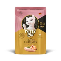 KITTY Cat Nassfutter KittyCat Filét Paté Pouch Huhn, Shrimps 85 g - Tierbedürfnis: Kein besonderes Bedürfnis - Geschmacksrichtung: Fisch - Geflügel - Zertifikate: Keine Zertifizierung - Fleischsorte: Huhn - Garnelen - Packungsgrösse: 85 g - Futtereigensch