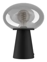EGLO Leuchten Tischleuchte MADONNINA gross, schwarz exkl. E27 1x40W - Betriebsart: Netzbetrieb - Lampensockel: E27 - Farbtemperatur Kelvin: Je nach Leuchtmittel - Zusätzliche Ausstattung: Keine - Gesamtleistung: 40 W - Dimmbar: nicht dimmbar