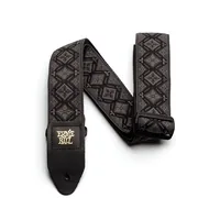 Ernie Ball Gitarrengurt Jacquard Regal Black - Detailfarbe: Schwarz - Material: Polypropylen (PP)