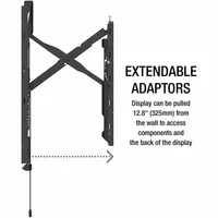Peerless-AV Wandhalterung STS680 49-120'' - Eigenschaften: Ausziehbar - Feinjustierbar - Neigbar - Sicherheitsverschluss - Werkzeuglos Feinjustierbar - Montagemuster: Standard VESA 1000x600 - Standard VESA 200x100 - Standard VESA 200x200 - Standard VESA 3