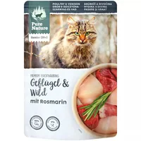 Pure Nature Nassfutter Senior Geflügel&Wild, 85 g - Tierbedürfnis: Kein besonderes Bedürfnis - Geschmacksrichtung: Wild - Geflügel - Zertifikate: Keine Zertifizierung - Fleischsorte: Geflügel - Wild - Packungsgrösse: 85 g - Futtereigenschaft: Getreidefrei