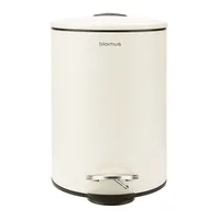 Blomus Treteimer Tubo 3 l, Sand - Fassungsvermögen: 3 l - Anzahl Behälter: 1 - Detailfarbe: Sand - Form: Rund - Material: Stahl - Kunststoff