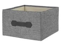 COCON Aufbewahrungsbox Grau - Materialtyp: Textil - Material: Leinen (LI) - Produkttyp: Aufbewahrungsbox - Detailfarbe: Grau