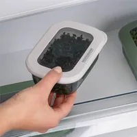 Fackelmann Vorratsbehälter be the move 0.4 l, Hellgrau - Produkttyp: Vorratsdose - Materialtyp: Kunststoff - Set: Nein - Volumen: 0.4 l - Stapelbar: Ja - Verschlusstyp: Deckel