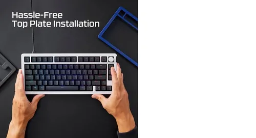 HyperX Alloy Rise Top Plate marineblau - Farbe: Blau - Kompatible Hersteller: HP - Zubehörtyp: Tastatur-Deckplatte