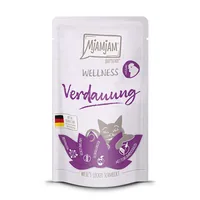 Mjamjam Nassfutter Wellness Verdauung Huhn, 125 g - Tierbedürfnis: Verdauung - Magen & Darm - Geschmacksrichtung: Geflügel - Zertifikate: Keine Zertifizierung - Fleischsorte: Huhn - Futtereigenschaft: Keine besondere Futtereigenschaft - Produkttyp: Allein