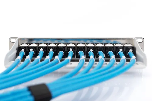 DIGITUS Patchpanel 1HE 10 12-Port Modular grau