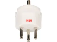 Max Hauri Fixadapter Schuko – Typ 23 Weiss - Detailfarbe: Weiss - Stromanschluss Seite A: T23 - Schalter: Nein - Stromanschluss Seite B: Schuko - Typ: Fixadapter