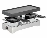 Koenig Racletteofen 1 or  2 Personen - Anzahl Personen: 2 - Funktionen: Grill - Raclette - Connect-System: Nein - Grillplatte: Aluminiumguss (beschichtet) - Pfännchenablage: Ja