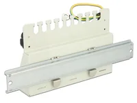 Delock Hutschienenhalter Montageset für 8er & 12er Patchpanele - Detailfarbe: Silber - Typ: Halterung