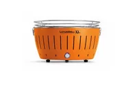 LotusGrill Tischgrill  XL, Mandarinenorange, Ø 40.5 cm - Breite: 43.5 cm - Höhe: 25.7 cm - Tiefe: 43.5 cm - Zusatzausstattung: Drehregler mit LED - USB-Anschluss - Typ: Tischgrill - Indirektes Grillieren: Nein