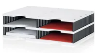 STYRO Ablagesystem styrodoc bk/weiss 268020209 4 Fächer, duo 485x331x153mm