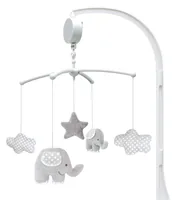 JABADABADO Musik Mobile Elefant Elefant N0094 grau 36x30x8cm