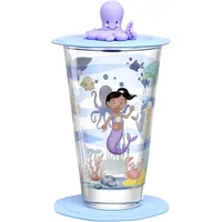 Leonardo Kindertrinkglas Avventura 300 ml, 3-teilig, Meer - Art: Kindertrinkglas - Materialtyp: Glas - Material: Kalk-Natron-Glas - Eigenschaften: Keine Eigenschaft - Detailfarbe: Hellblau - Transparent - Lila - Spülmaschinenfest: Ja