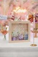 Partydeco Spardose Honeymoon Fund Hochzeit - Breite: 6 cm - Höhe: 30 cm - Länge: 30 cm - Produkttyp Geschenke: Spardosen - Motiv: Hochzeit