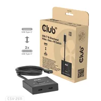 CLUB3D CSV-2511 video splitter USB Type-C 2x DisplayPort