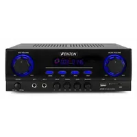 Fenton Karaoke Verstärker AV440 - Anwendungsbereich: Andere - Gesang - Endstufentyp: 2-Kanal - Kühlungstyp: Passiv (ohne Lüfter) - Signalverarbeitung: Digital - Endstufenklassen: Andere - Impedanz: 4 ?