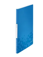 LEITZ Sichtbuch WOW PP A4 46310036 blau 20 Taschen