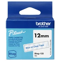 Schriftband Brother 12mmx4m blautransparent BTAG-133