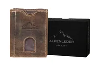 Alpenleder Portemonnaie Pocket Old Havanna - Münzfach: Ja - RFID-Schutz: Keine Angaben - Farbe: Braun - Material: Leder - Verschluss: Knopfdruck - Klappdeckel