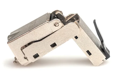 DIGITUS CAT 6A Feldstecker abwinkelbar,  STP mit Staubschutzkappe, Knickschutz