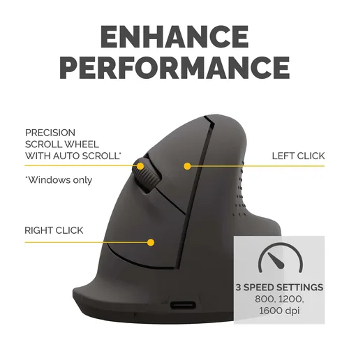 Fellowes Breyta Ergonomic Vertikale Maus M Rechtshänder