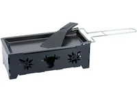 Kadastar Teelicht-Raclette 2go Muh Dunkelgrün, Schwarz - Detailfarbe: Dunkelgrün - Schwarz - Anzahl Teelichte: 6 × - Material: Stahl