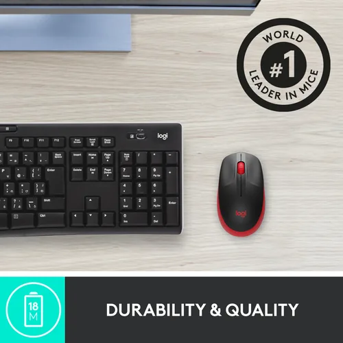 Logitech M190 optisch wireless Red