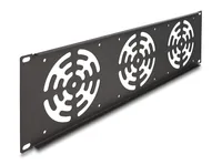 Delock 19 Rackblende für 3 Lüfter 120 x 120 mm 3 HE dunkelgrau