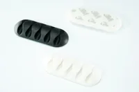 Schönenberger CableClip Kabelhalterungen, 66 mm, Weiss / Schwarz - Ausstattung Kabelmanagement: Keine - Produkttyp: Kabelbinder - Verpackungseinheit: 3 Stück - Material: Kunststoff - Detailfarbe: Schwarz - Weiss
