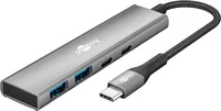 Goobay 76563 interface hub USB Type-C 5000 Mbit/s Grey