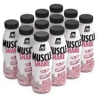 All Stars Milchshake Muscle Erdbeere - Nährwertangabe pro: 100 ml - Energiegehalt (in kj): 210 KJ - Energiegehalt (in kcal): 50 Kcal - Fett: 0.4 g - Davon gesättigte Fettsäuren: 0.1 g - Kohlenhydrate: 3.9 g