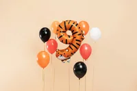 Partydeco Folienballon Nummer 9 als Motiv 64 x 87 cm, 1 Stück - Packungsgrösse: 1 Stück - Grösse: 64 x 87 cm - Motiv: Zahlen - Produkttyp: Folienballon - Material: Folie - Detailfarbe: Orange