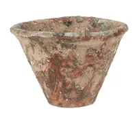 Opiflor Pflanzentopf mit Harzoptik Braun/Terracotta - Volumen: 1.4 l - Material: Terracotta - Form: Rund - Detailfarbe: Terracotta - Braun - Ausstattung: Keine - Einsatzort: Innen und Aussen