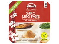 Saitaku Shiro Miso Paste 300 g - Produkttyp: Miso - Nährwertangabe pro: 100 ml - Energiegehalt (in kj): 802 KJ - Energiegehalt (in kcal): 191 Kcal - Fett: 5.4 g - Gesättigte Fettsäuren: 0.9 g