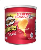 Pringles Chips Original 12 x 40 g - Produkttyp: Nature Chips - Nährwertangabe pro: 100 g - Energiegehalt (in kj): 2153 KJ - Energiegehalt (in kcal): 514 Kcal - Fett: 33 g - Davon gesättigte Fettsäuren: 3.6 g