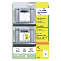 Avery Zweckform Träger-Etiketten 160 x 120 mm, 5 Blatt, 10 Stück - Klebehaftung: Permanent - Drucker Kompatibilität: Keine Angaben - Anzahl Blatt: 5 × - Papierformat: A4 - Anzahl Etiketten: 10 - Etikettengrösse: 160 x 120 mm mm