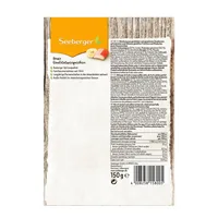Seeberger Trail-Mix 150 g - Produkttyp: Mischungen - Nährwertangabe pro: 100 g - Energiegehalt (in kj): 1.989 KJ - Energiegehalt (in kcal): 476 Kcal - Fett: 25 g - Davon gesättigte Fettsäuren: 8.3 g