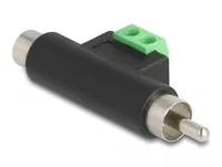 DeLOCK RCA male and RCA female to Terminal Block Adapter