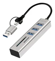 Logilink USB 3.0 HUB, 3x USB-A, SDmicroSD-Slot, 5 Gbits